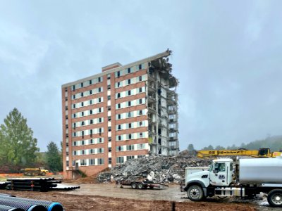 Edyth Walker Residence Hall Demolition, Western Carolina U… 