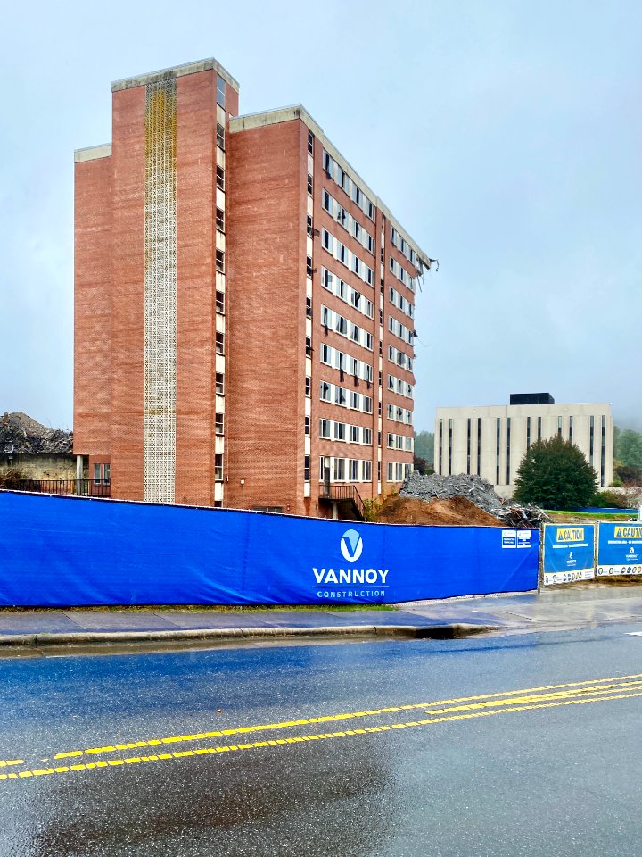 Edyth Walker Residence Hall Demolition, Western Carolina U… 