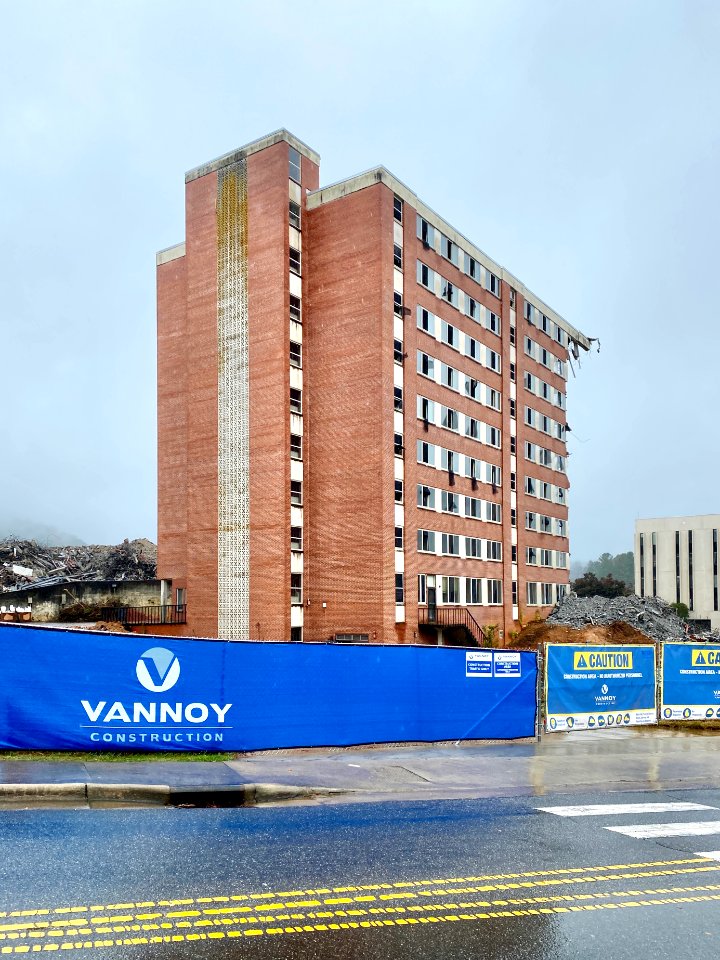 Edyth Walker Residence Hall Demolition, Western Carolina U… 
