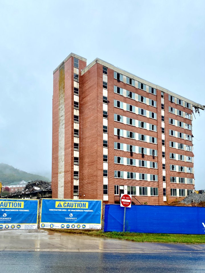 Edyth Walker Residence Hall Demolition, Western Carolina U… 