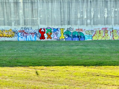 Interstate Retaining Wall Graffiti, Goebel Park, Mainstras… 