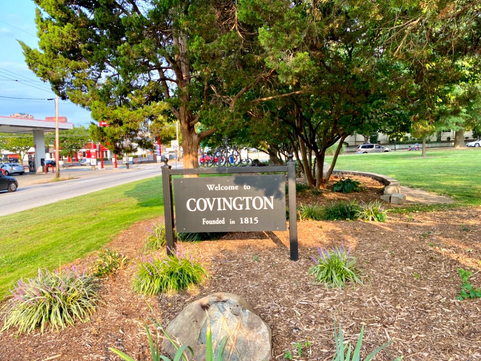 Covington Welcome Sign, Goebel Park, Mainstrasse Village, … 