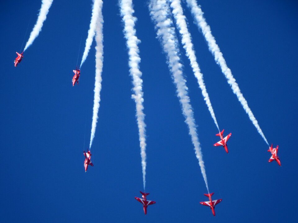 Hawks flying raf photo