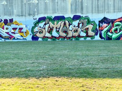 Interstate Retaining Wall Graffiti, Goebel Park, Mainstras… 