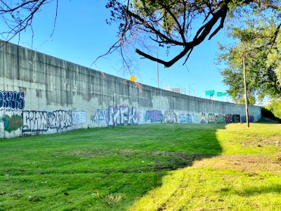 Interstate Retaining Wall, Goebel Park, Mainstrasse Villag… 