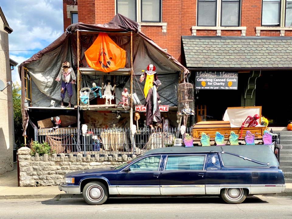 Halloween Display, Main Street, Mainstrasse Village, Covin… 
