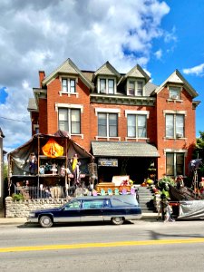 Halloween Display, Main Street, Mainstrasse Village, Covin… 