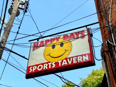 Happy Days Tavern Sign, Bakewell Street, Mainstrasse Villa… 