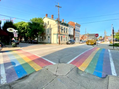 Rainbow Crosswalk, 7th Street and Bakewell Street, Mainstr… 