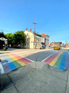 Rainbow Crosswalk, 7th Street and Bakewell Street, Mainstr… 
