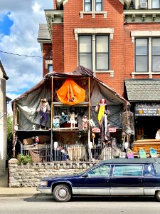 Halloween Display, Main Street, Mainstrasse Village, Covin… 