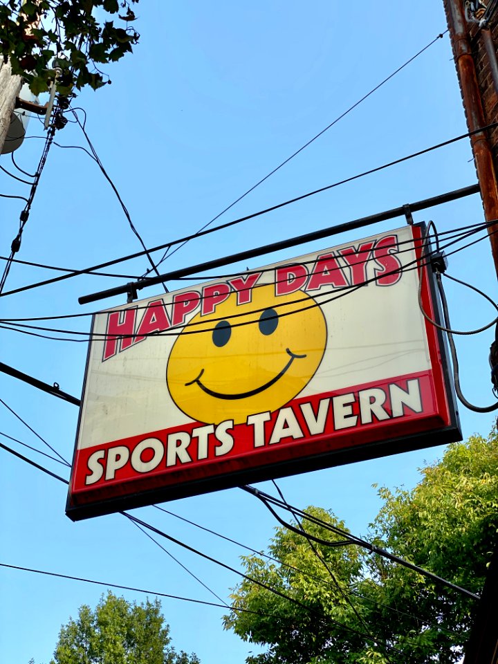 Happy Days Tavern Sign, Bakewell Street, Mainstrasse Villa… 