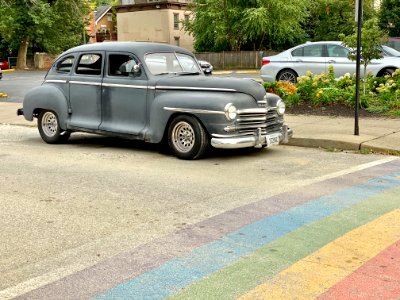 1948 Plymouth De Luxe, 7th Street, Mainstrasse Village, Co… photo