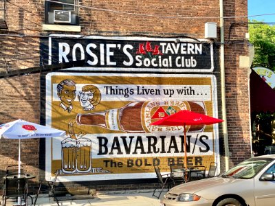 Rosie’s Tavern Mural, Mainstrasse Village, Covington, KY 