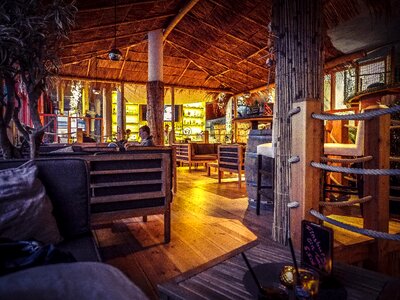 Drinks restaurant beach bar