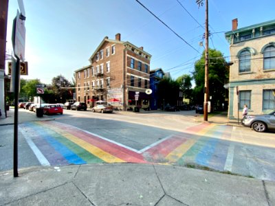Rainbow Crosswalk, 7th Street and Bakewell Street, Mainstr… 