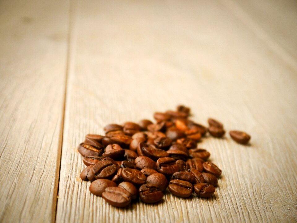 Coffee beans benefit from hot