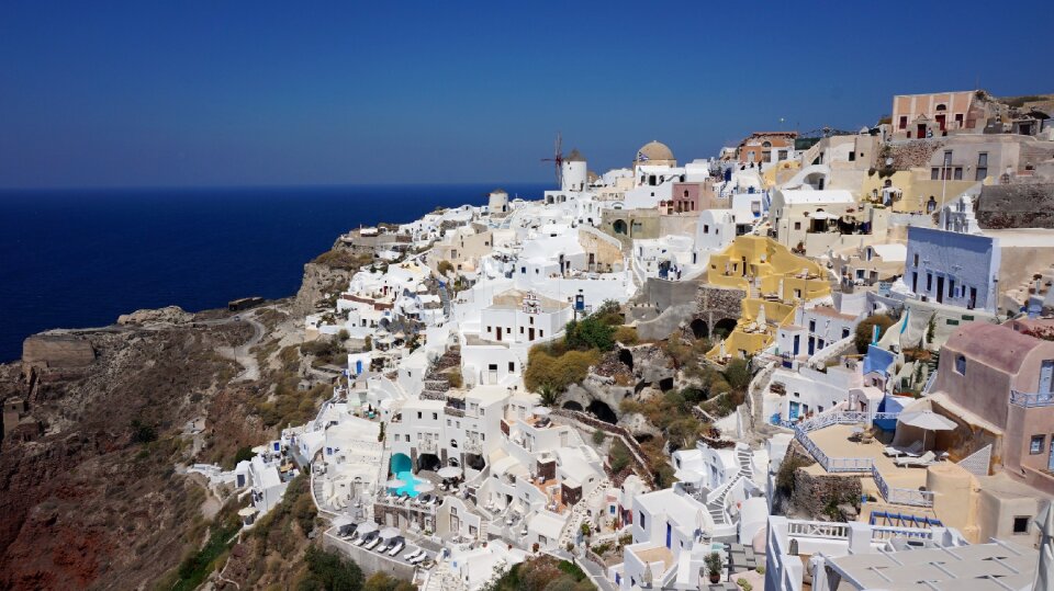 Santorini view seascape