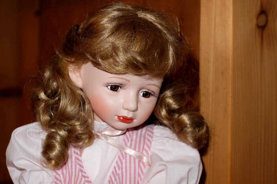 Sad girl decoration