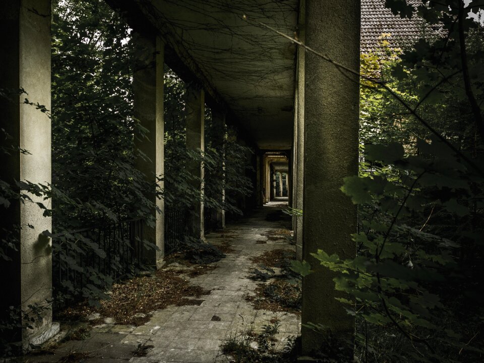 Abandoned dilapidated shabby