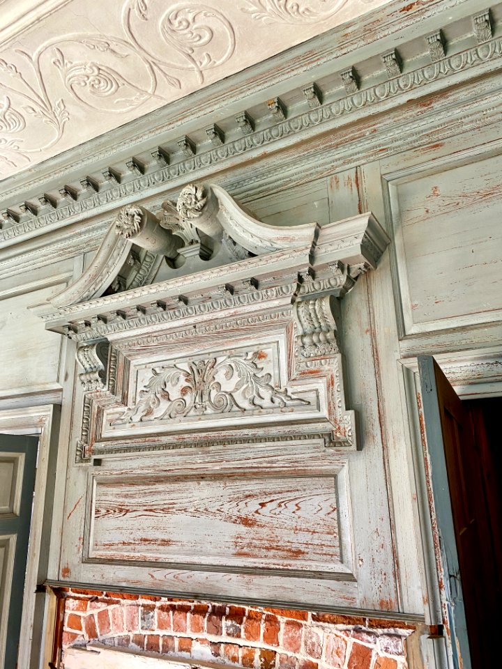 Living Room, Drayton Hall, West Ashley, Charleston, SC 