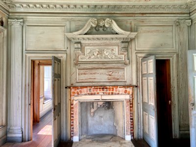 Living Room, Drayton Hall, West Ashley, Charleston, SC 