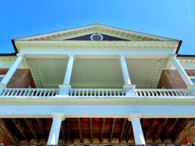 Porch, Drayton Hall, West Ashley, Charleston, SC 