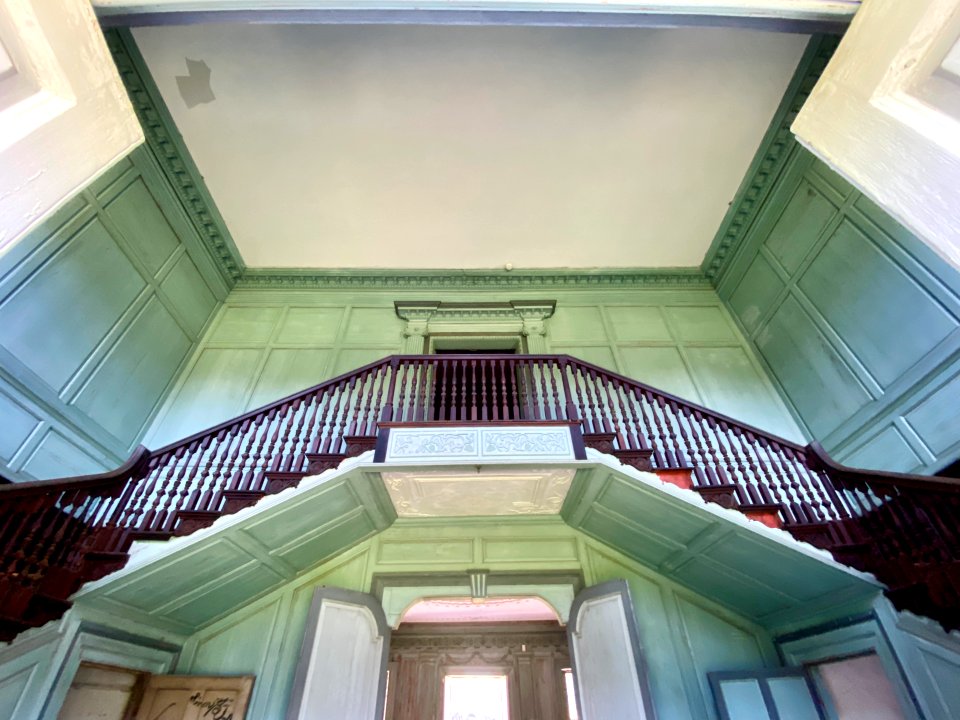 Ceiling, Stair Hall, Drayton Hall, West Ashley, Charleston… 