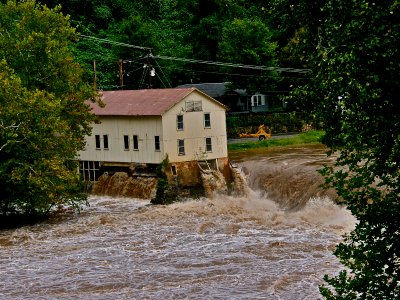 2004 Flood at the Dillsboro Powerhouse, Dillsboro, NC photo