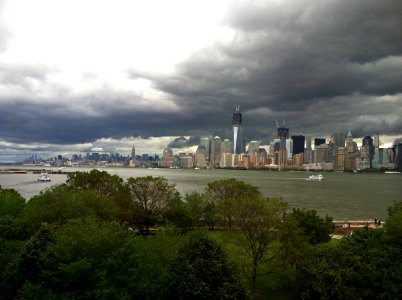 Stormy Manhattan Skyline 