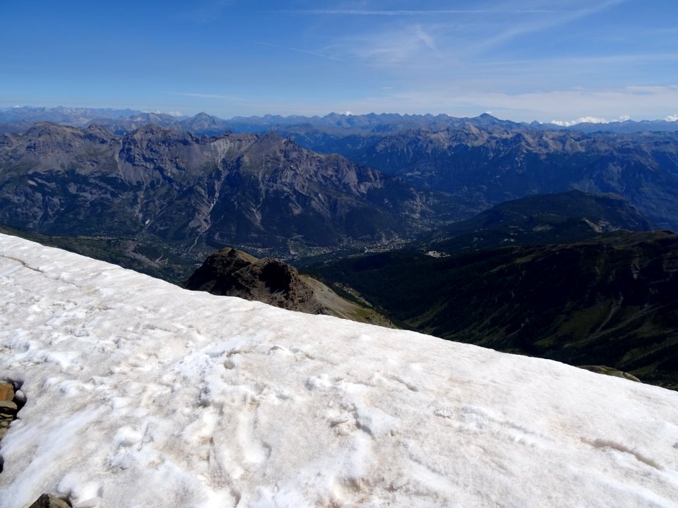 Congère sur l'arête de l'Aiglière 