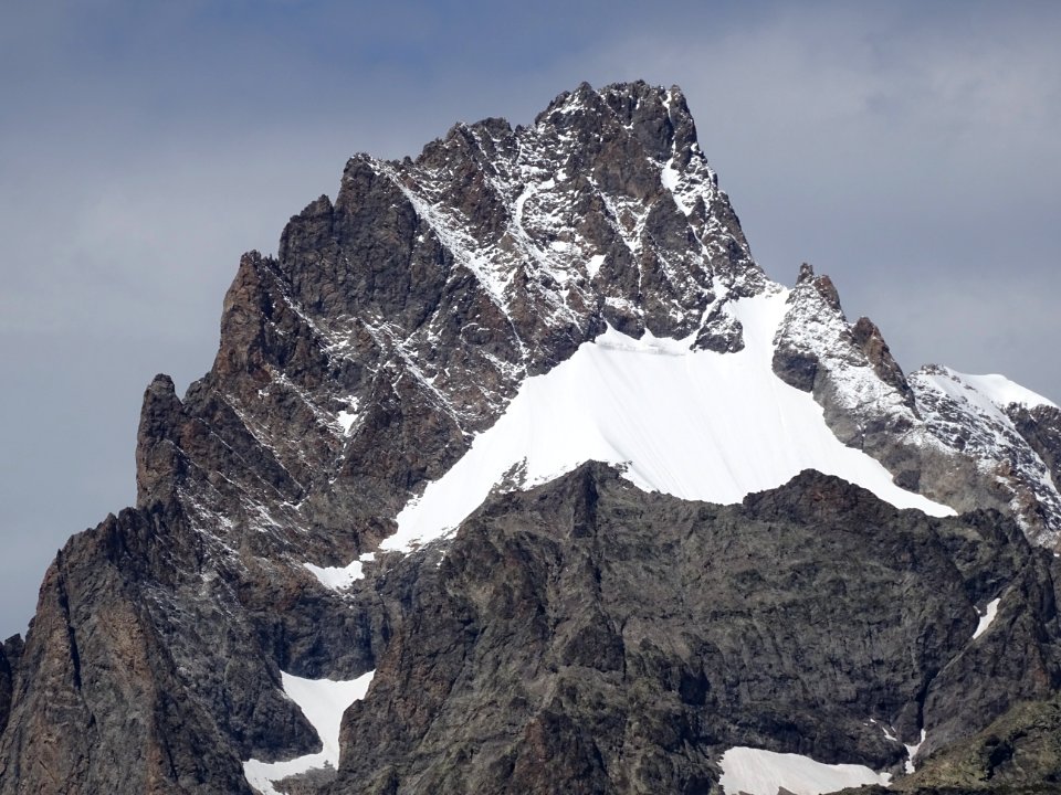 Le Pic Gaspard et le glacier Claire, Hautes-Alpes 