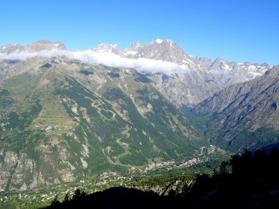 Tous les hameaux de Pelvoux et le Mont Pelvoux 