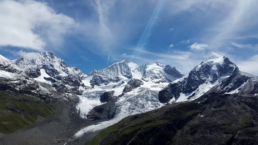 Piz morteratsch biancograt alpine photo