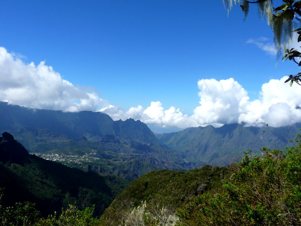 Cilaos, les nuages arrivent 