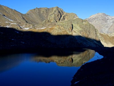 Le Lac Blanc sous le Rocher Blanc 