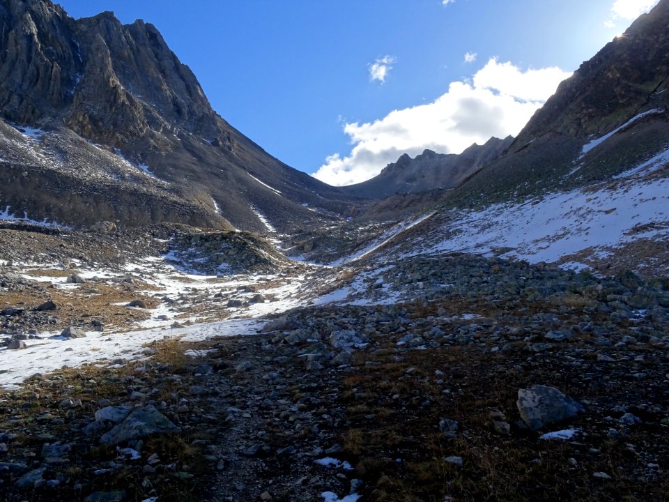 Remontée vers le Col du Vallon 