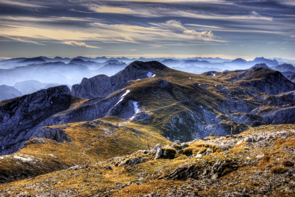 Hdr mountains austria photo