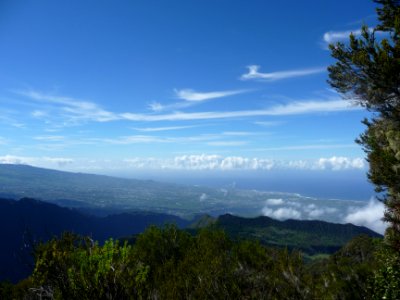Vue vers Saint Louis et l'océan Indien 