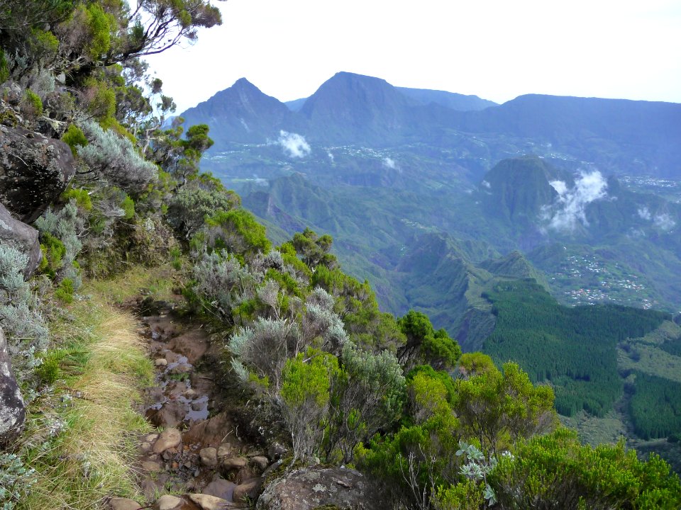 Le cirque de Salazie vue depuis le Cap Anglais 
