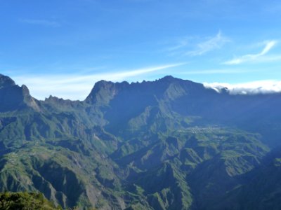 Vue sur le cirque de Cilaos 