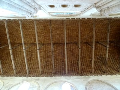 Voûte en bois, Eglise abbatiale de la Madeleine, Châteaudu… 