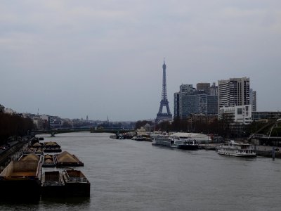 La Seine et la Tour Eiffel, quartier d'affaire Beaugrenell… 