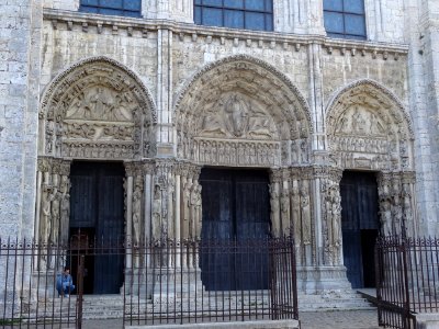 Portail de la cathédrale Notre-Dame de Chartres, Chartres,… 