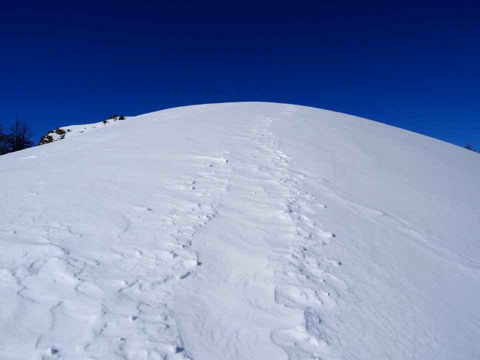 Dernière pente sous la Tête d'Oréac 