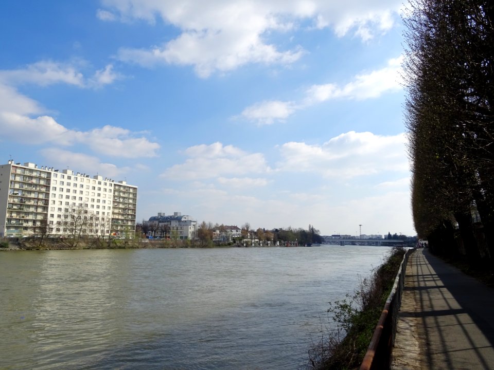 Seine à Vitry-sur-Seine, piste cyclable, Val-de-Marne 