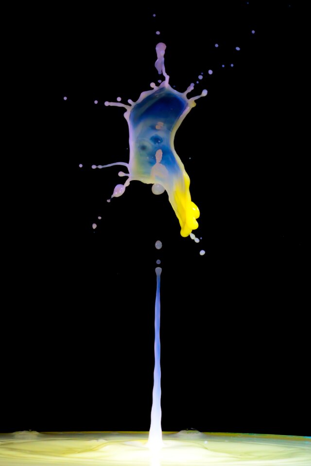 Liquid drop of water water splashes