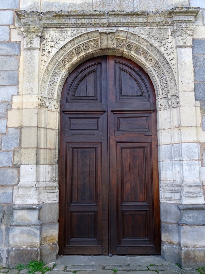 Porte, Eglise Saint-Nicolas, Maintenon, Eure-et-Loir 