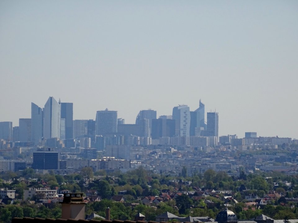 La Défense, depuis Saint Germain-en-Laye, Yvelines 