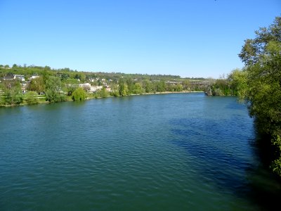La Seine, depuis le pont du Pecq, Yvelines 